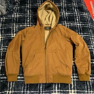 Men's bomber coat jacket sherpa